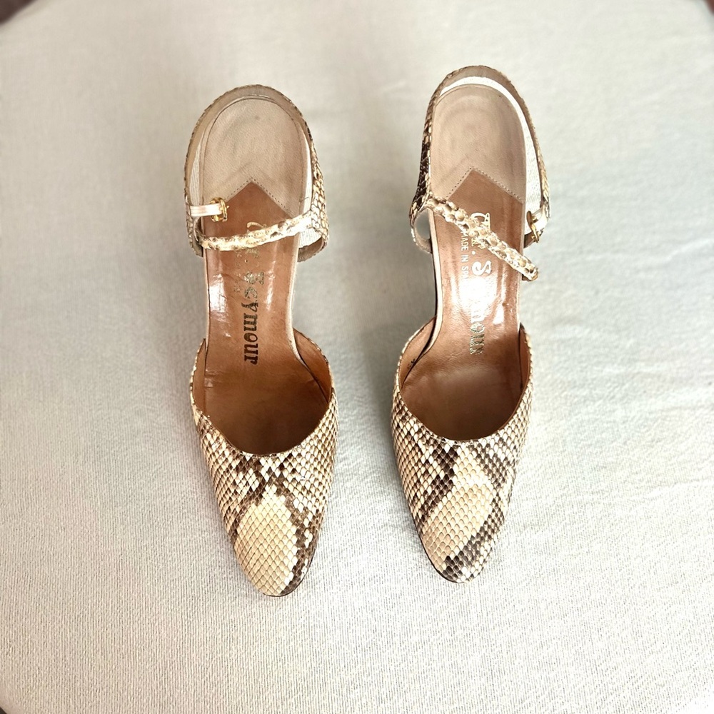 Snakeskin Pattern Heels